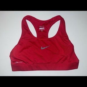 Nike red sports bra